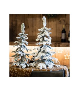 Albero di Natale Alpine innevato in pe H.45 cm - Ksd 680100 - Il patio store