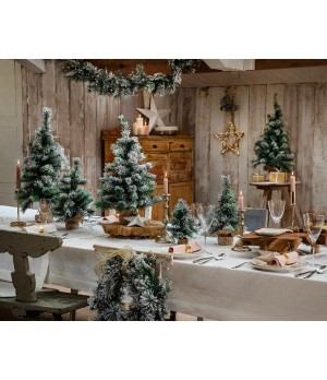 Albero di Natale Vancouver innevato H.75 cm - Ksd 681122 - Il patio store