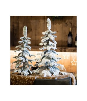 Albero di Natale Alpine innevato in pe H.75 cm - Ksd 680102 - Il patio store